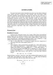 English worksheet: Kombinatoric