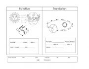 English Worksheet: Rotation and traslation 