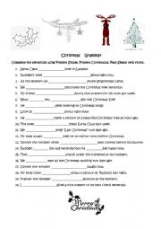 PUT THE RIGHT TENSES TO THESE 20 SENTENCES ABOUT XMAS