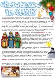 English Worksheet: CHRISTMAS IN SPAIN