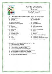 English Worksheet: Grinch