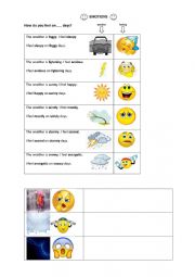 English Worksheet: Emotions