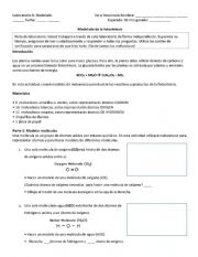 English Worksheet: Modeling Photosynthesis