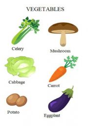 English Worksheet: Vegetables
