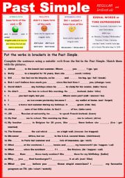  PAST SIMPLE Practice Regular and Irregular