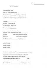 English Worksheet: Into The Unknown