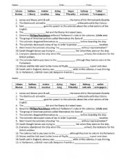 English Worksheet: Boston Tea Party Video Worksheet