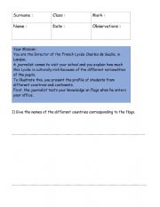 English Worksheet: Where are they from ?