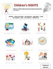 English Worksheet: Childrens rights