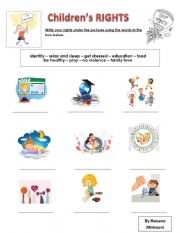 English Worksheet: Childrens rights