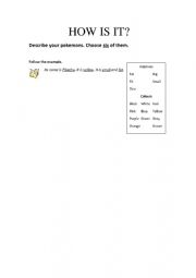English Worksheet: How is it?