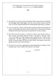 English Worksheet: End of term test 1 for 2nd formers(Tunisian system)