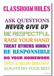 English Worksheet: Classroom rules