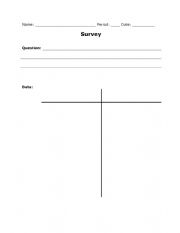 Student Survey Activity 