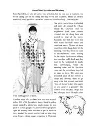About Saint Spyridon and his sheep