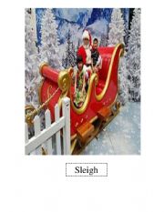 English Worksheet: Christmas Flash cards