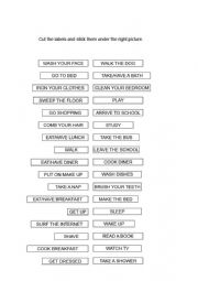English Worksheet: Daily Routine