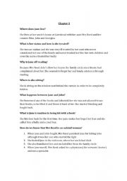 English Worksheet: jane eyre