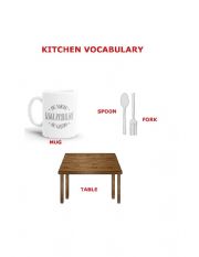 English Worksheet: Kitchen vocabulary