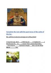 English Worksheet: King Arthur