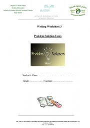 English Worksheet: Problem and Solution 