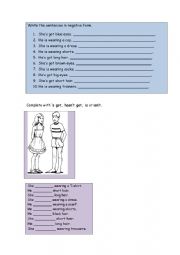 English Worksheet: clothes