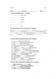 Grade 3 test