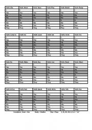 English Worksheet: VERBS SIMPLE PRESENT