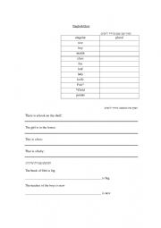 English Worksheet: singular/plural quiz