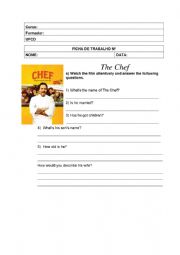 The Chef: Film worksheet