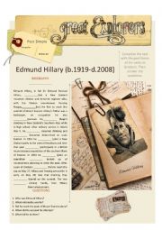 Great Explorers 1 (Sir Edmund Hillary)