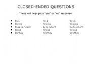 Closed-ended Questions