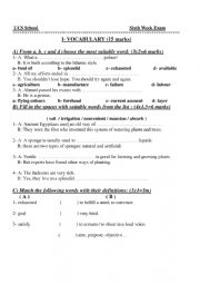 Grade 11 reading comprehension/ structure/ vocabulary