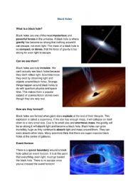 English Worksheet: SPACE VOCABULARY