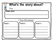 Main Idea Graphic Organizer (Freebie)