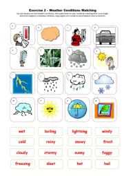 English Worksheet: The weather