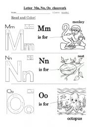 Letter M_N_O_For Kids