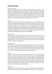 English Worksheet: Winter Festivals