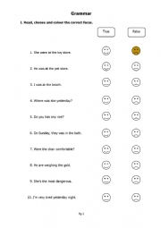 grammar worksheet