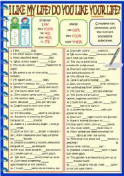 Possessive adjectives, grammar in context