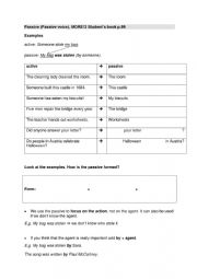English Worksheet: passive