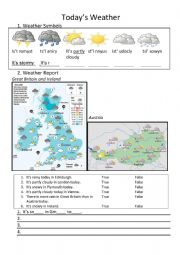 English Worksheet: Weather