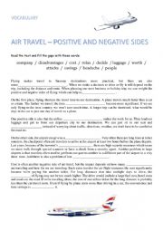 English Worksheet: travell