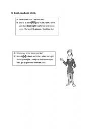 English Worksheet: Describing people - easy