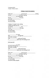 English Worksheet: Eterrnal flame