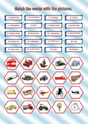 English Worksheet: Transportation - Exercise