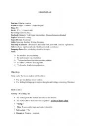 English Worksheet: lesson plan Christmas is coming