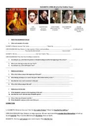 ELIZABETH film ending scene worksheet