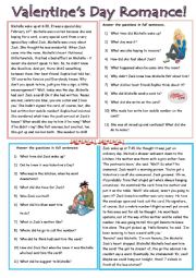 English Worksheet: Valentines Day Romance