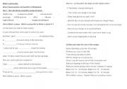 English Worksheet: making a pizza - rap 